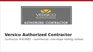 Versico Authorized Contractor 303882
